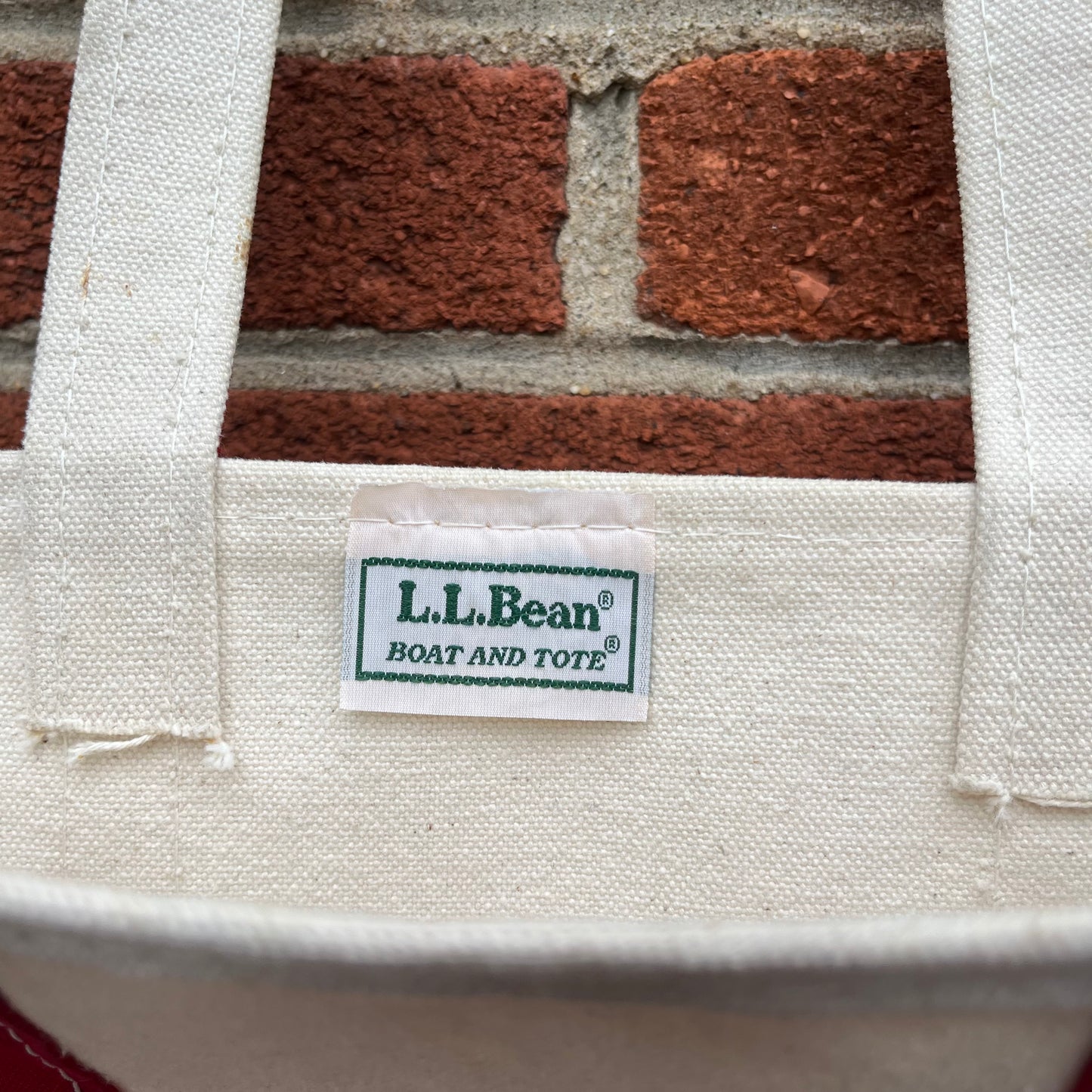 Vintage L.L. Bean Red Boat and Tote