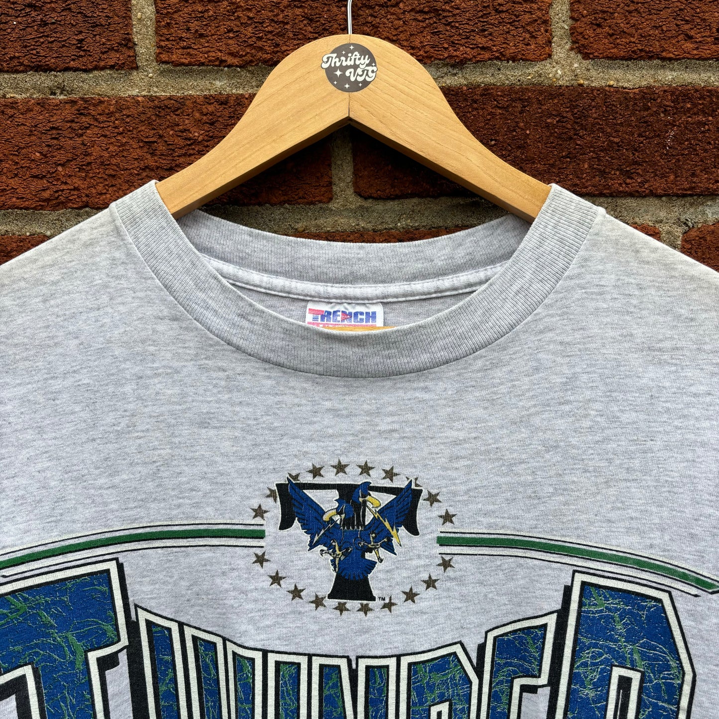 Vintage 90s Trenton Thunder Graphic Spellout Tee