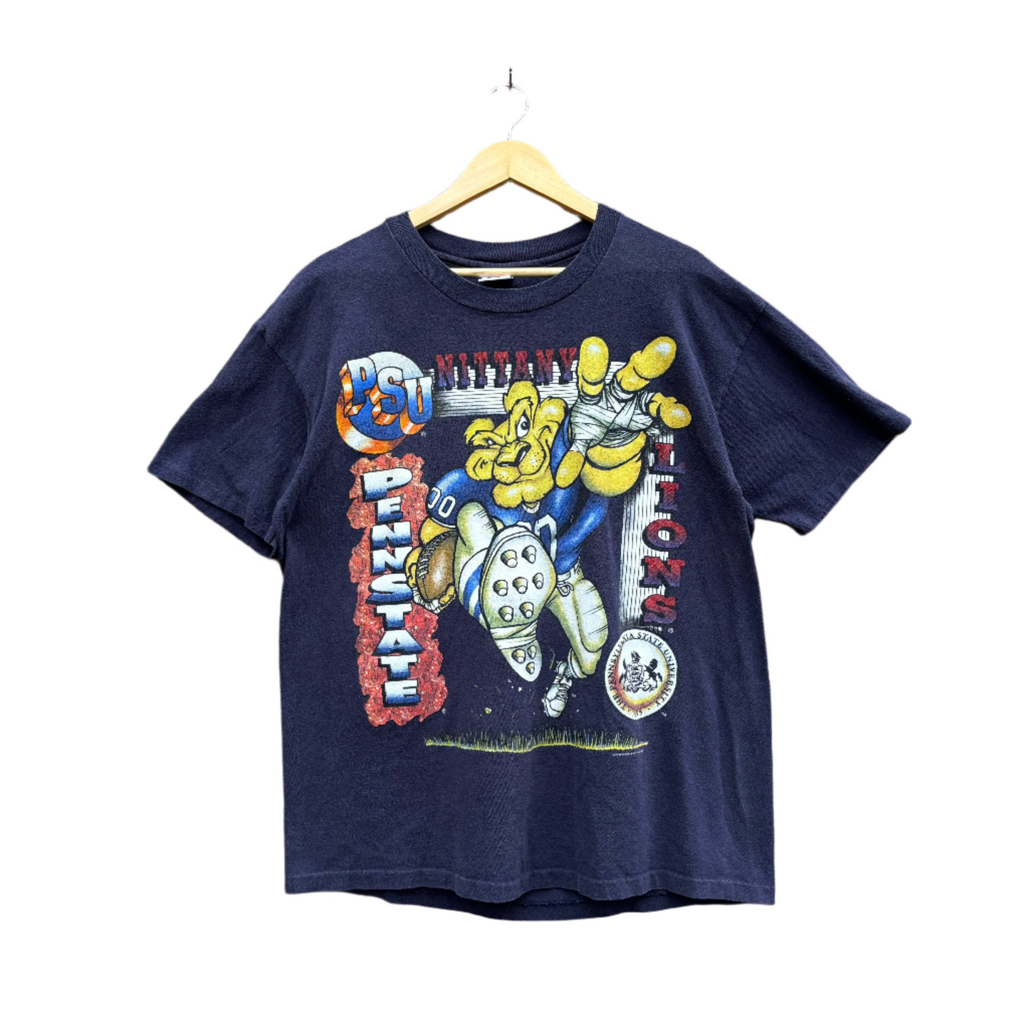 Vintage 90s Penn State Nittany Lions Mascot Graphic Tee