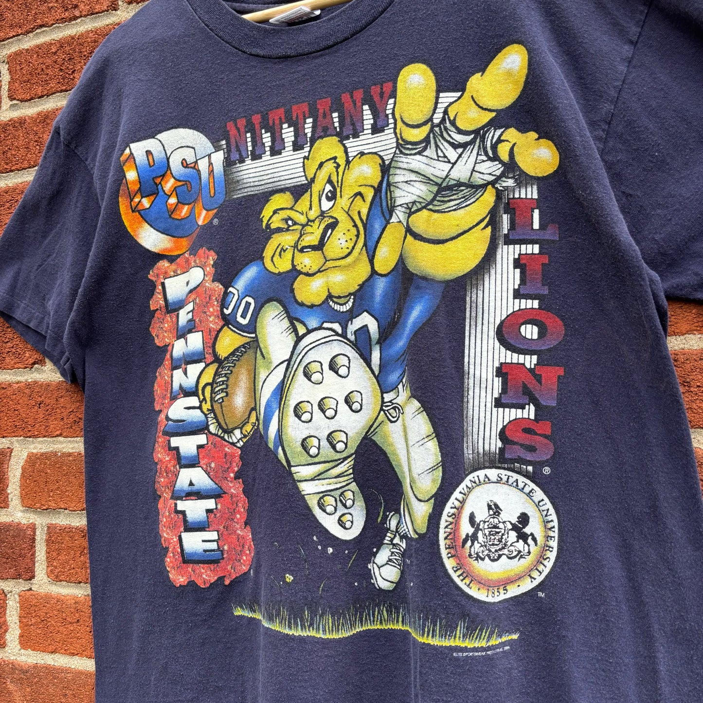Vintage 90s Penn State Nittany Lions Mascot Graphic Tee