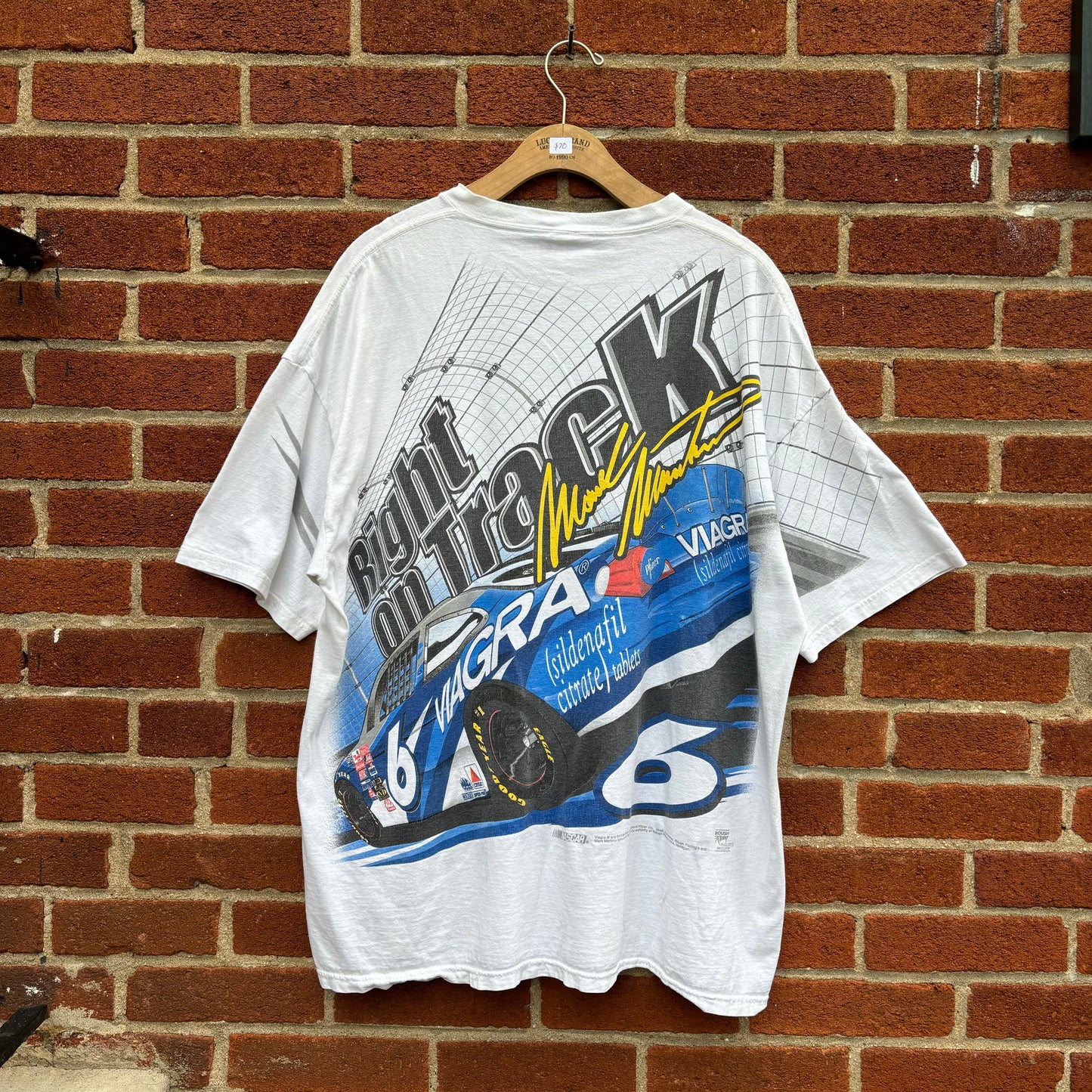 Vintage Mark Martin Viagra NASCAR Racing AOP Tee