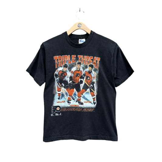 Vintage 90s Philadelphia Flyers Triple Threat Graphic Tee