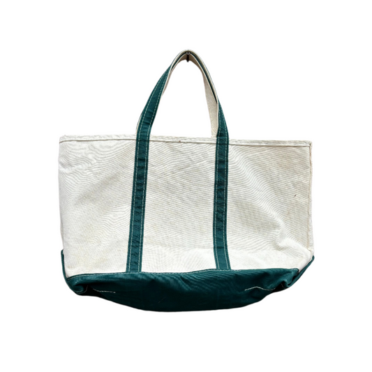 Vintage 90s L.L. Bean Green Boat and Tote